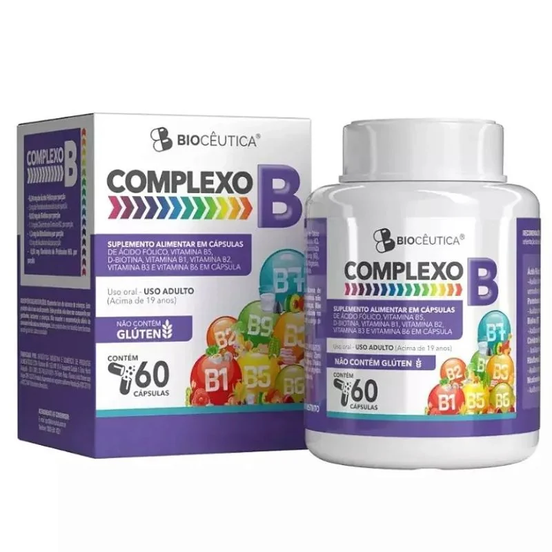 Complexo B 60 Cápsulas 500mg Biocêutica — imagem principal