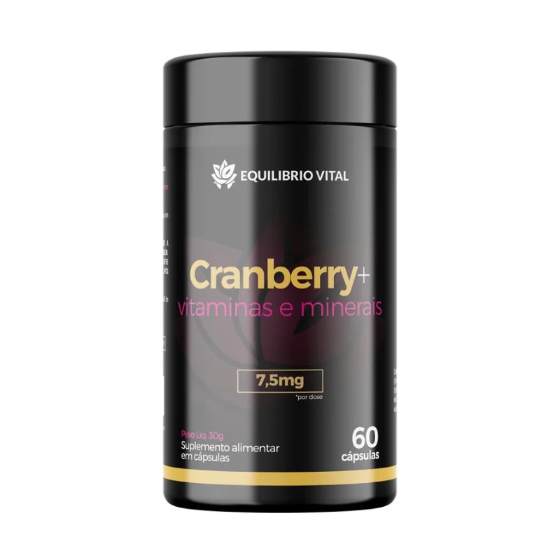 Cranberry Vitaminas e Minerais 60 cápsulas Equilíbrio — imagem principal