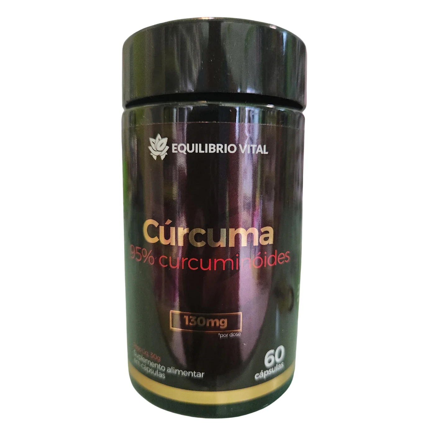 Cúrcuma 95% Curcuminóides 60 cápsulas Equilibrio — frente