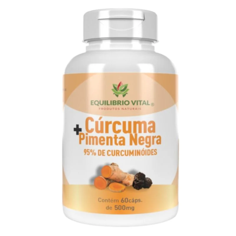 Curcuma com Pimenta Preta 60 cápsula 500mg Equilibrio — imagem principal