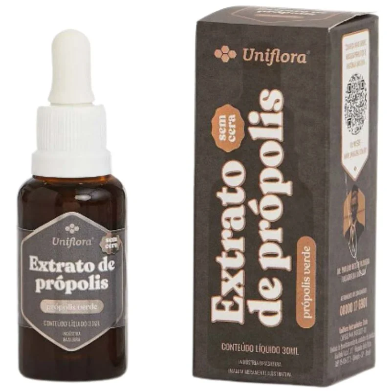 Extrato de própolis verde sem cera 30ml Uniflora — imagem principal