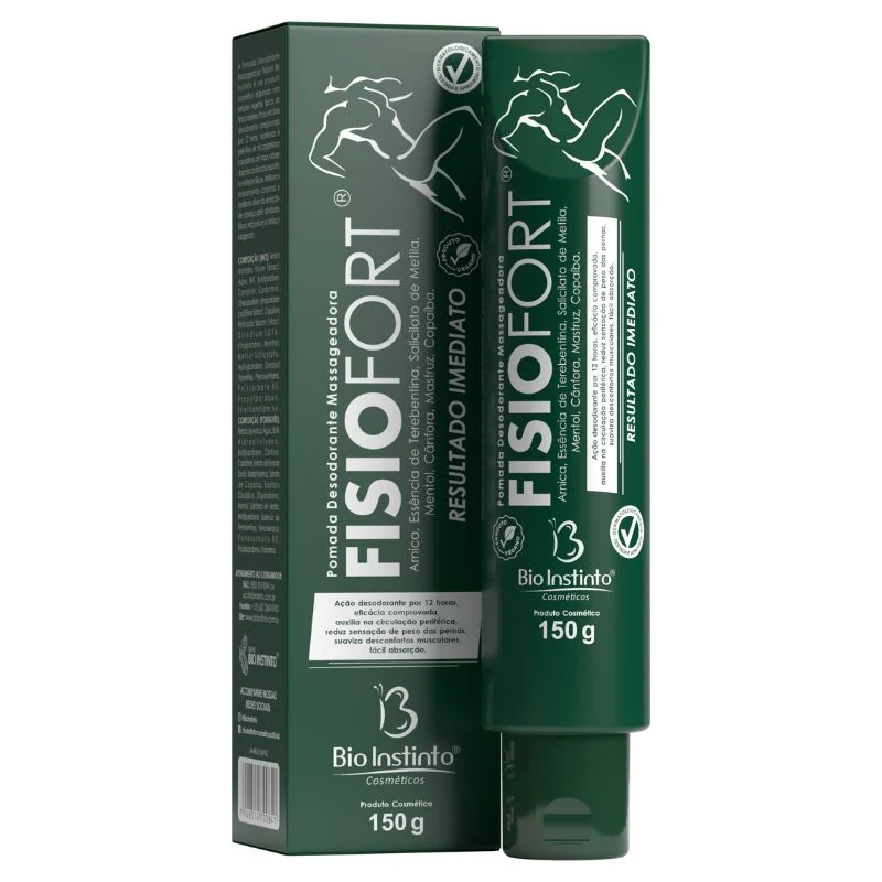 Fisiofort Pomada Massageadora verde 150g Bio Instinto — imagem principal