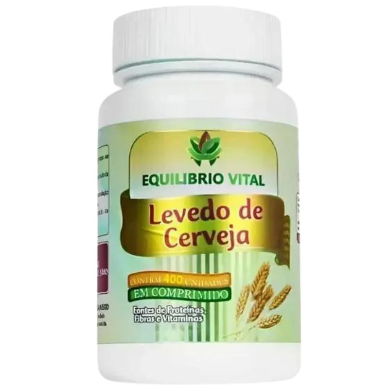Levedo de Cerveja 400 comprimidos 500mg Equilíbrio Vital — imagem principal