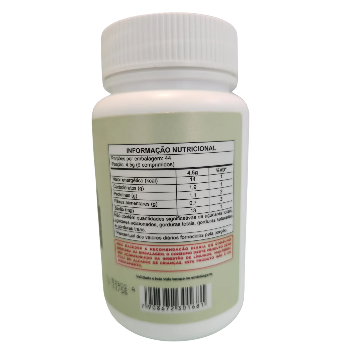 Levedo de Cerveja 400 comprimidos 500mg Equilíbrio Vital — verso