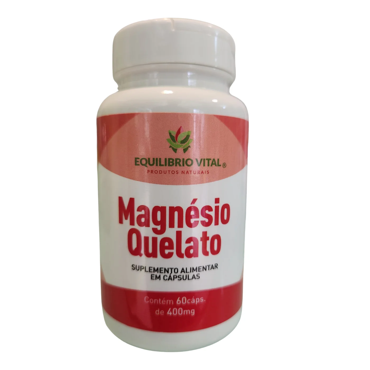 Magnésio Quelado 60 Cáps 400mg Equilíbrio — frente