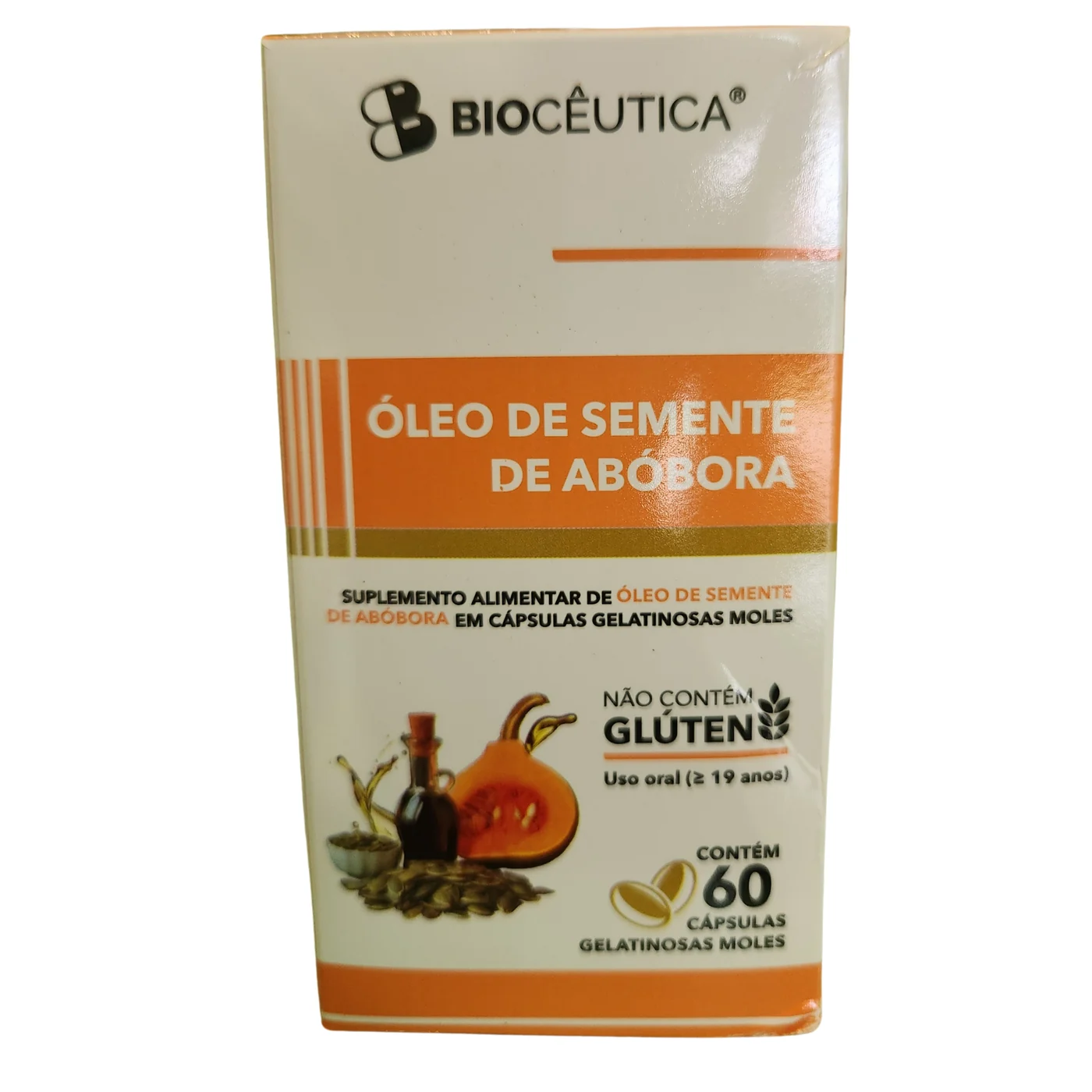 Óleo de Semente de Abóbora 60 cápsulas 1400mg Equilíbrio — frente