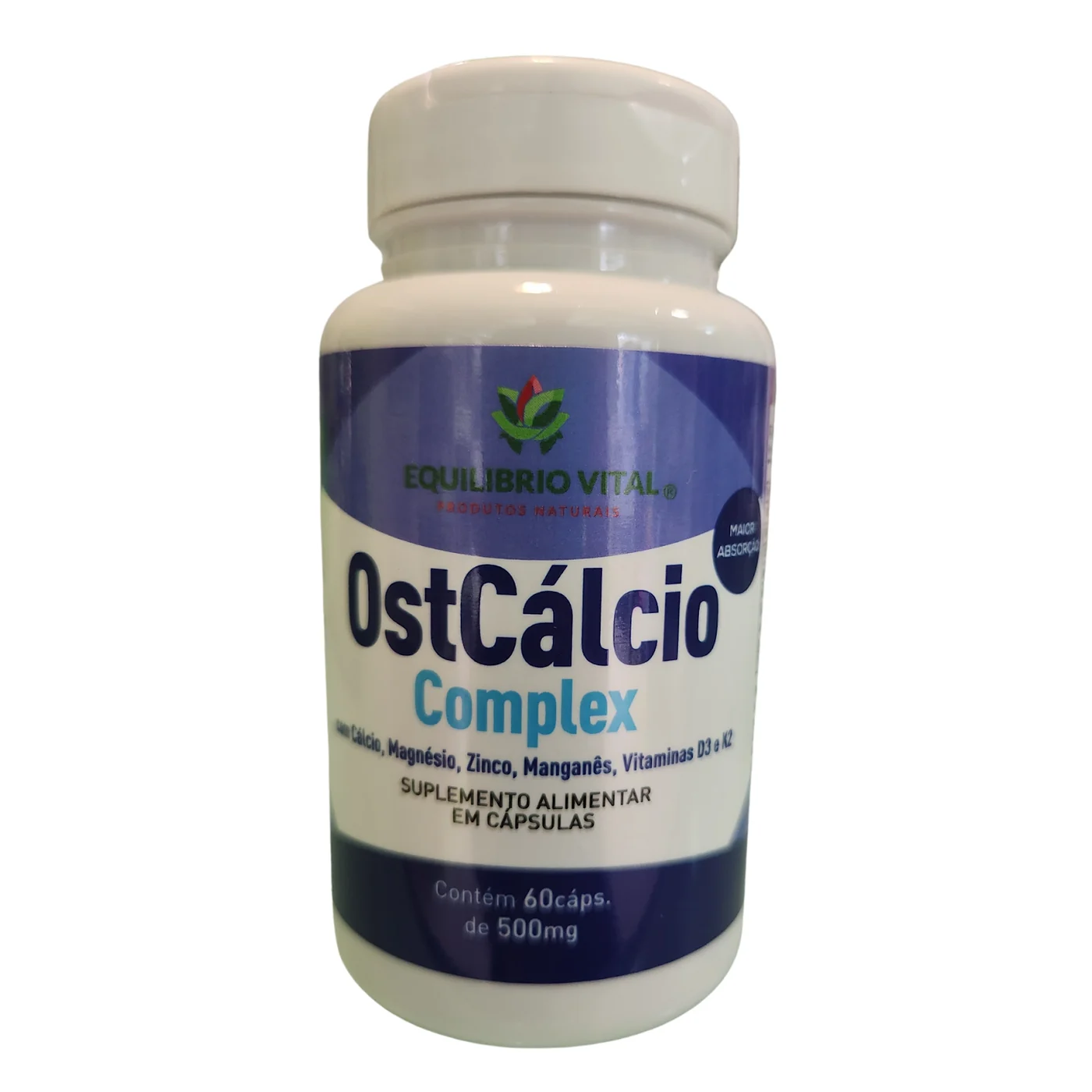 OstCálcio - magnésio, zinco. manganês, vitaminas D3 e K2 Equilíbrio — frente
