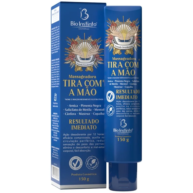 Pomada Massageadora Tira Com a Mão 150g Bio Instinto — imagem principal