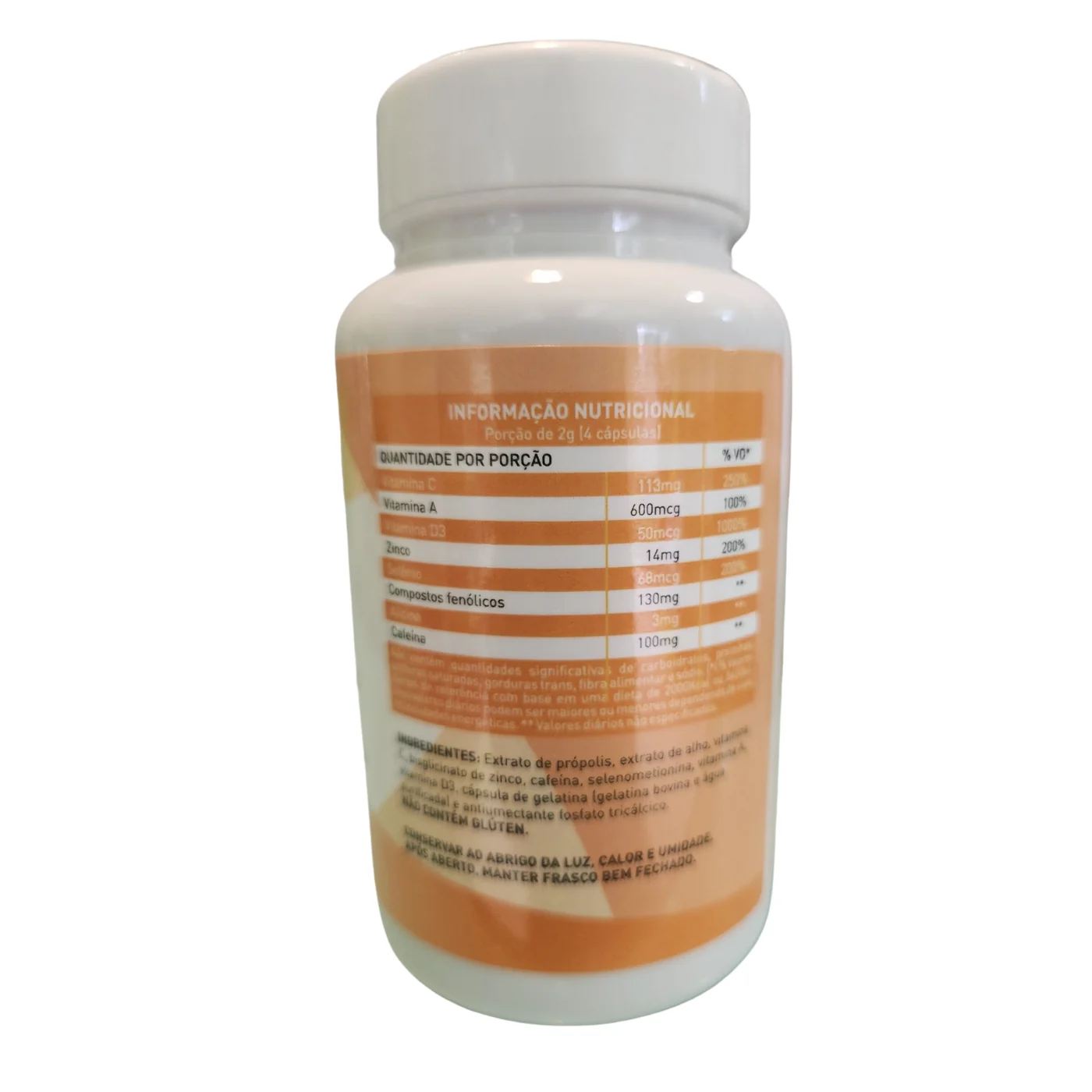 Resfrimuni Mais 60 Cápsulas 500mg Equilibrio Vital — verso