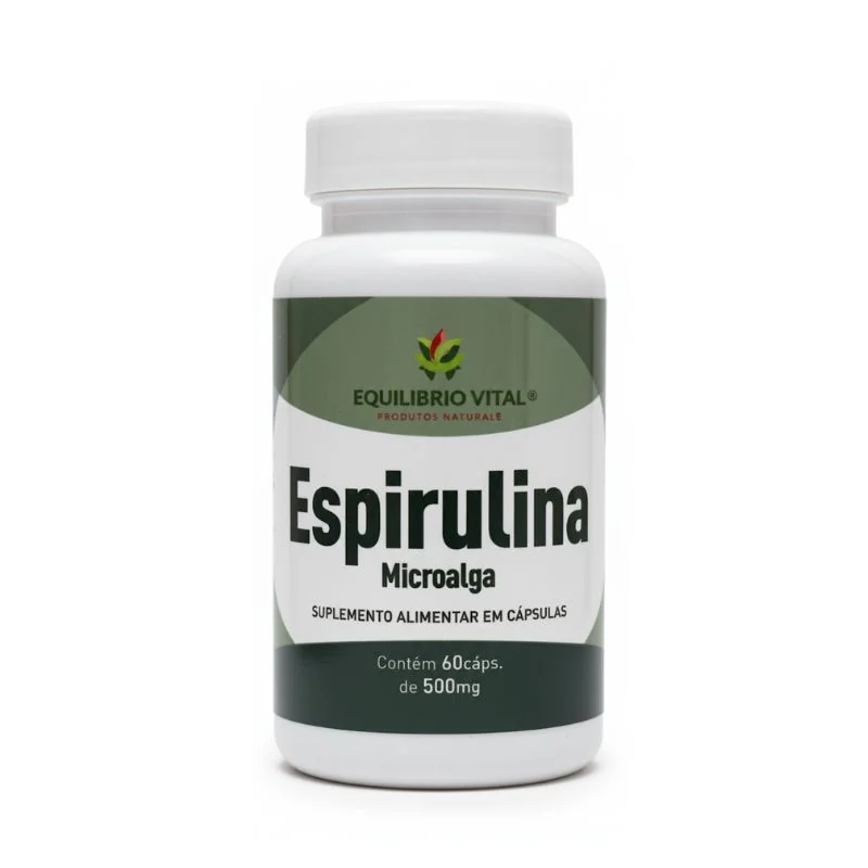 Spirulina 320mg 60 Cápsulas Equilíbrio Vital — imagem principal