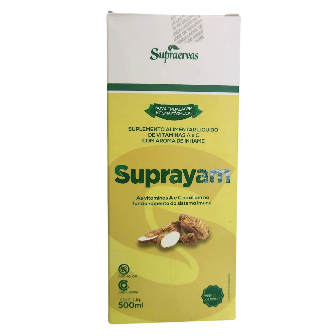Supra Elix & Inhame + Vitamina A e C 500ml SupraErvas — frente