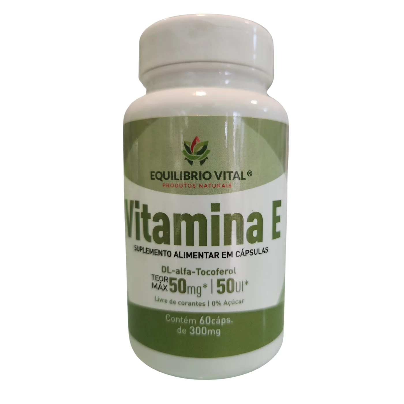 Vitamina E 240mg 60 cápsulas Equilíbrio Vital — frente