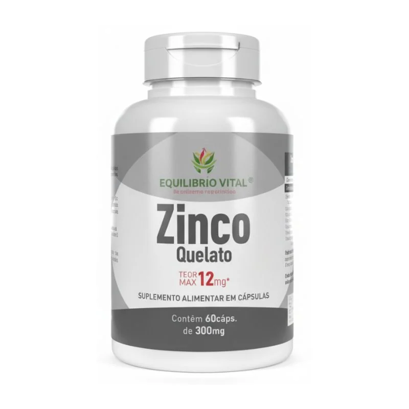 Zinco 60 cápsulas Teor Max 12mg Equilíbrio — imagem principal